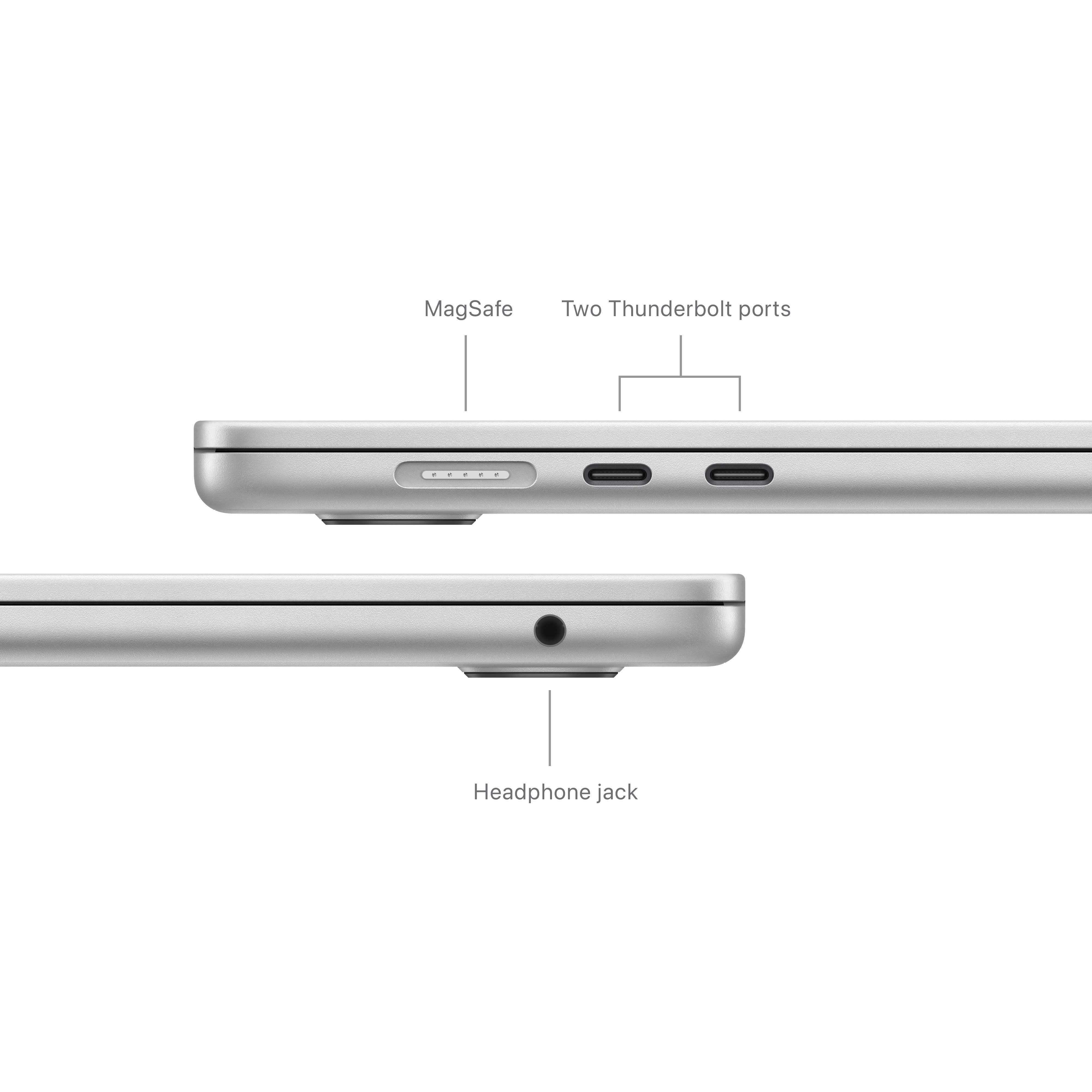 15-inch MacBook Air: Apple M3 chip with 8-Core CPU and 10-Core GPU