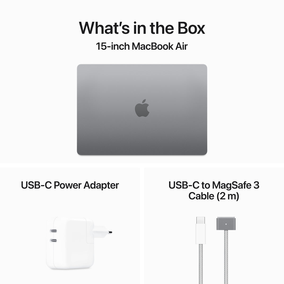 15-inch MacBook Air: Apple M3 chip with 8-Core CPU and 10-Core GPU, 16GB, 512GB SSD - Space Grey