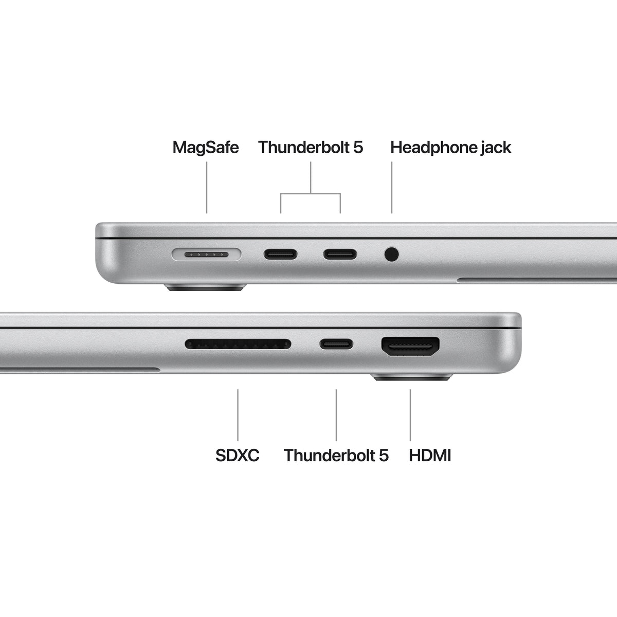 14-inch MacBook Pro: Apple M4 chip with 10‑core CPU and 10‑core GPU, 24GB, 1TB SSD - Silver