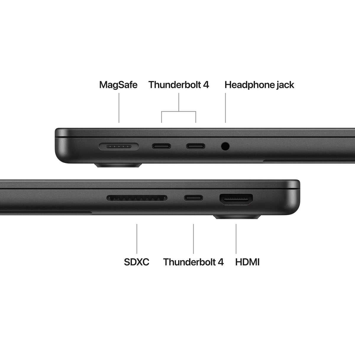MacBook Pro 14-inch | Apple M4 Pro chip | 12‑core CPU and 16‑core GPU | 24GB 512GB SSD - Space Black