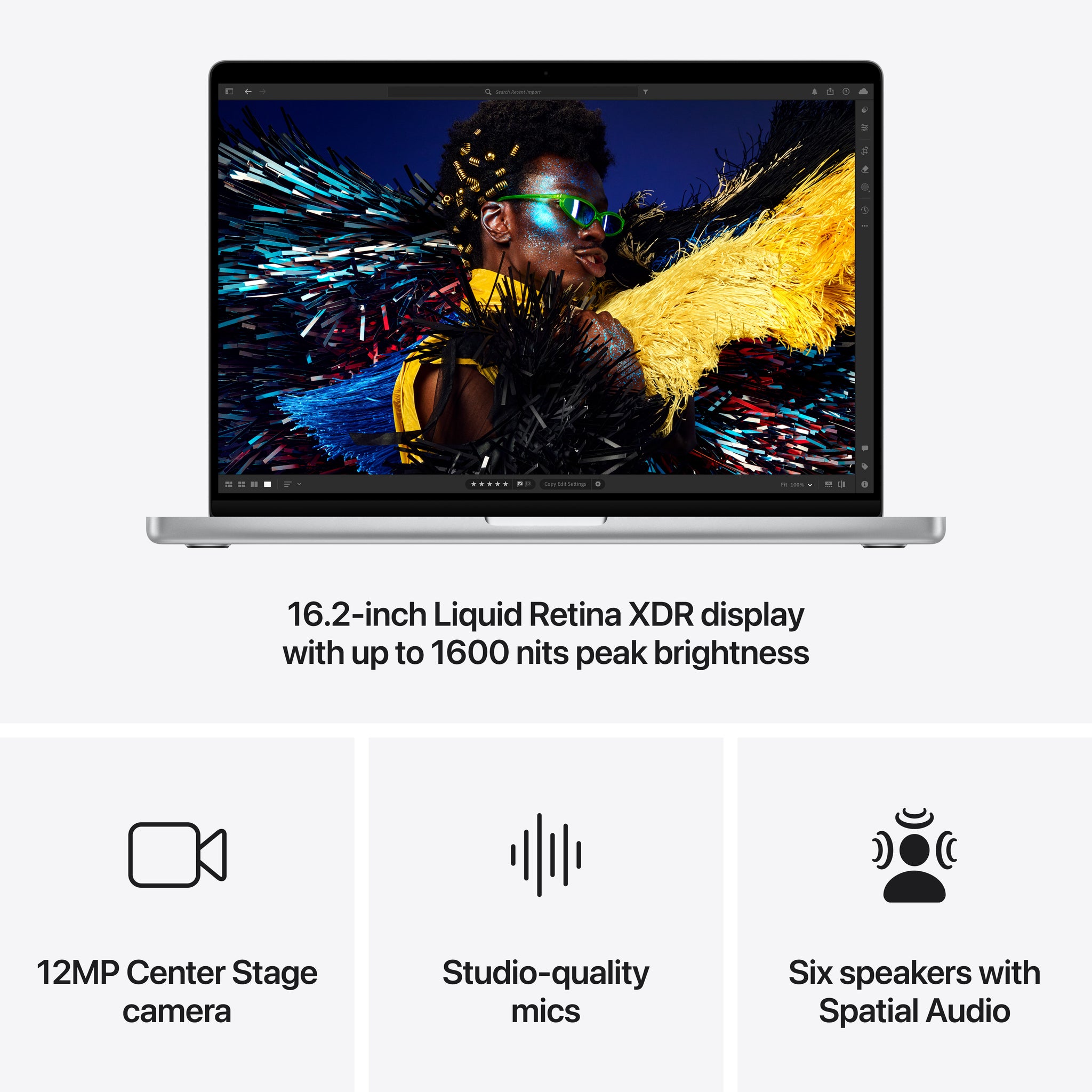 16-inch MacBook Pro: Apple M4 Pro chip with 14‑core CPU and 20