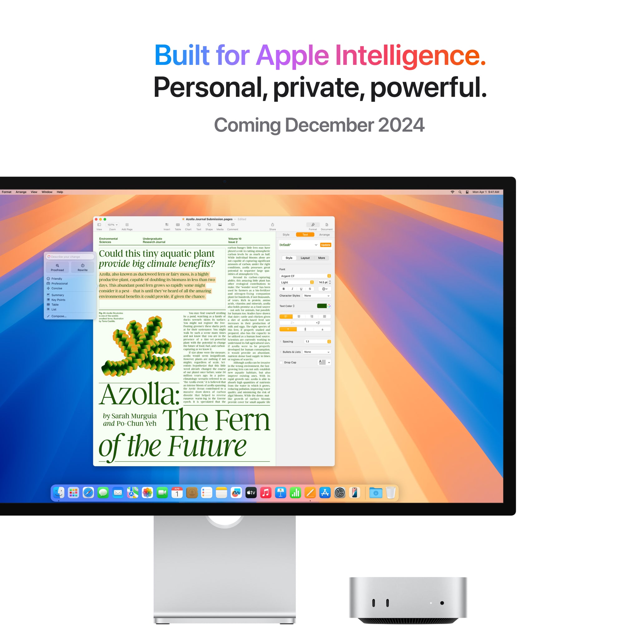 Mac mini: Apple M4 Pro chip with 12‑core CPU and 16‑core GPU, 24GB