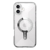 Speck Gemshell Grip MagSafe Case - Apple iPhone 16 Plus - Clear & Chrome