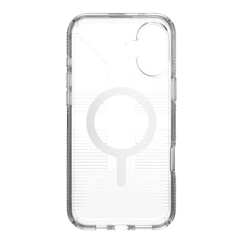Speck Gemshell Grip MagSafe Case - Apple iPhone 16 Plus - Clear & Chrome