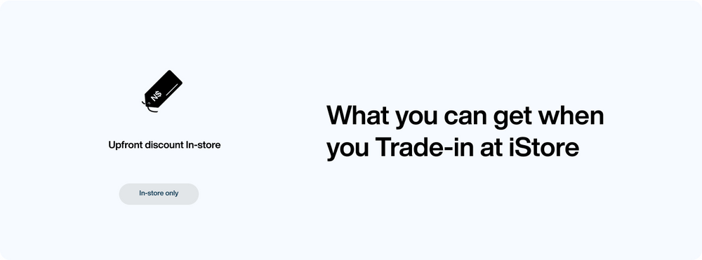 What you can get when you Trade-in at iStore