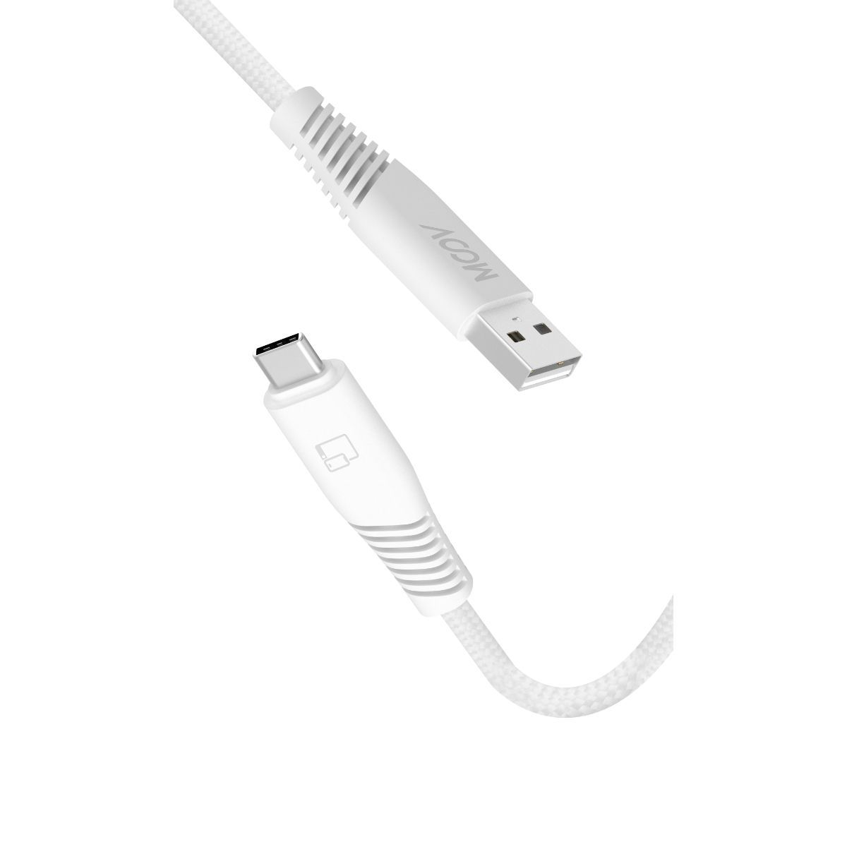 Moov PowerMotion USB-A to USB-C 1.2m Cable - White