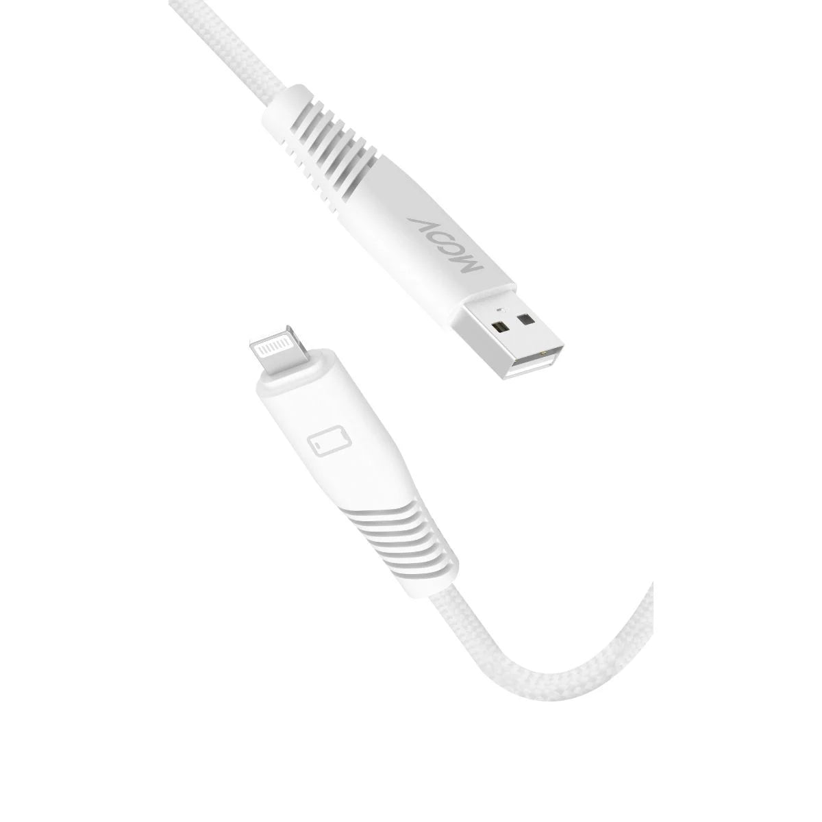 Moov PowerMotion USB-A to Lightning 1.2m Cable - White