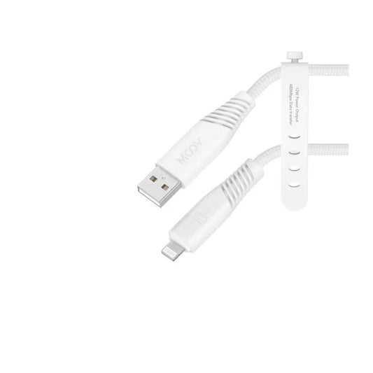 Moov PowerMotion USB-A to Lightning 1.2m Cable - White