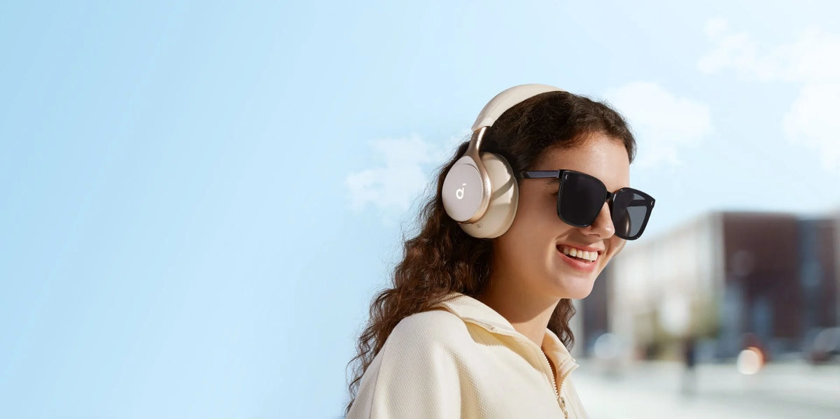 soundcore Space One Active Noise Cancelling Headphones - Cream - iStore Namibia