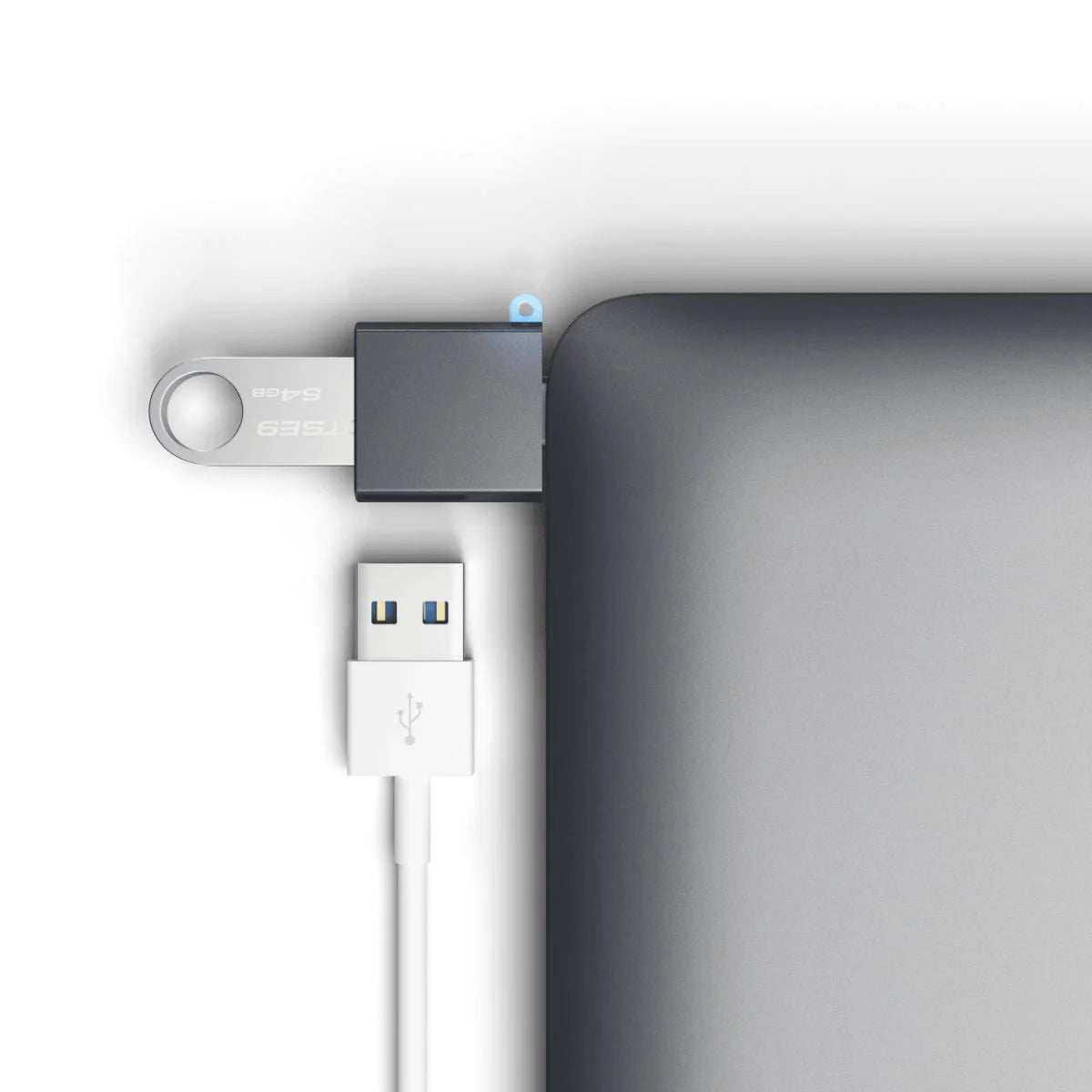 Satechi Aluminium USB-C to USB-A 3.0 Adapter - Space Grey