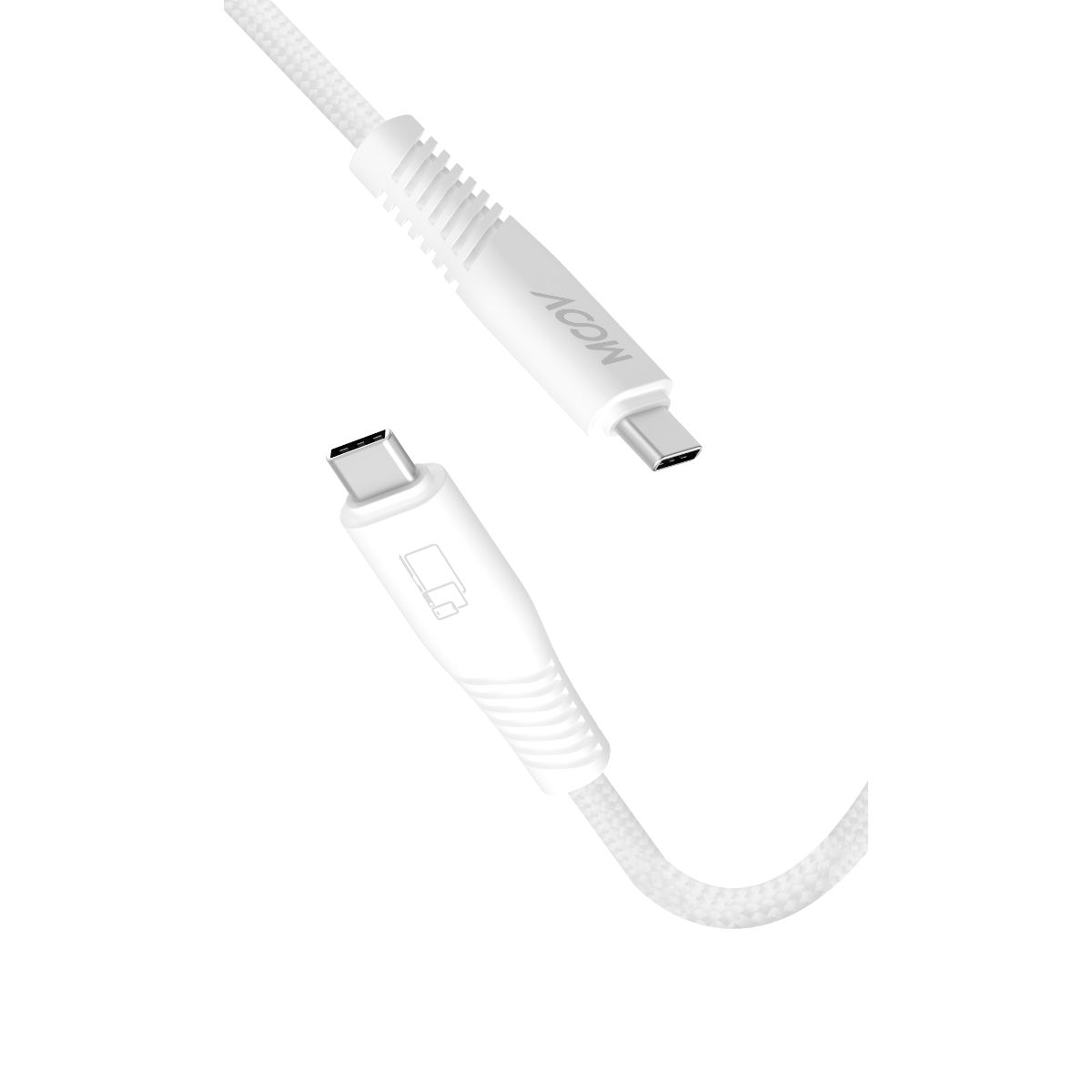 Moov PowerMotion USB-C to USB-C 2m Cable (USB 3.0) - White