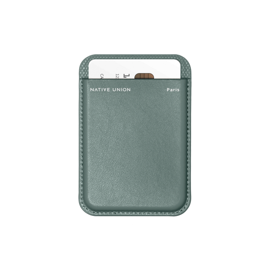 Native Union (Re)Classic Wallet Recycled Magnetic Card Holder - Slate Green