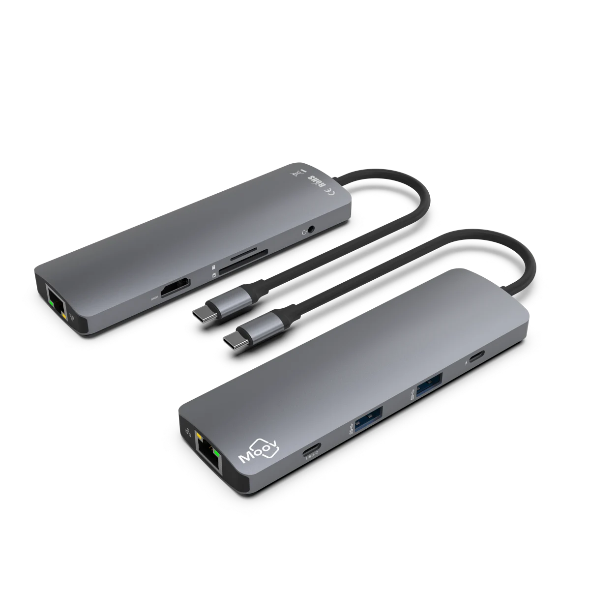 Moov 9-in-1 Multiport Hub Adapter - Space Grey