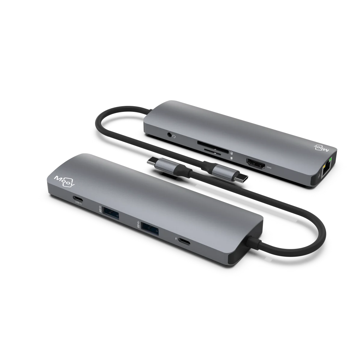 Moov 9-in-1 Multiport Hub Adapter - Space Grey