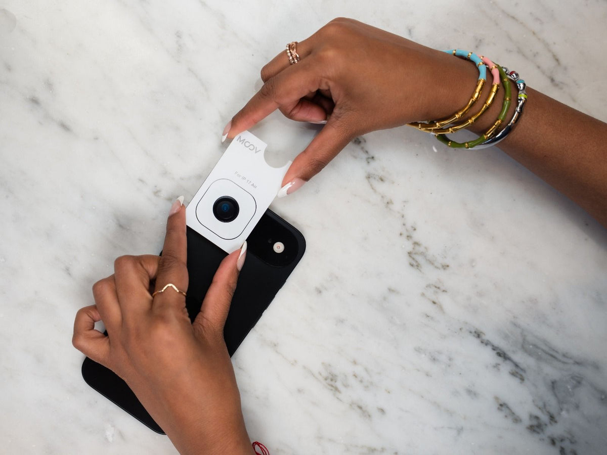Moov Individual Camera Lens Protector for iPhone Air - Black
