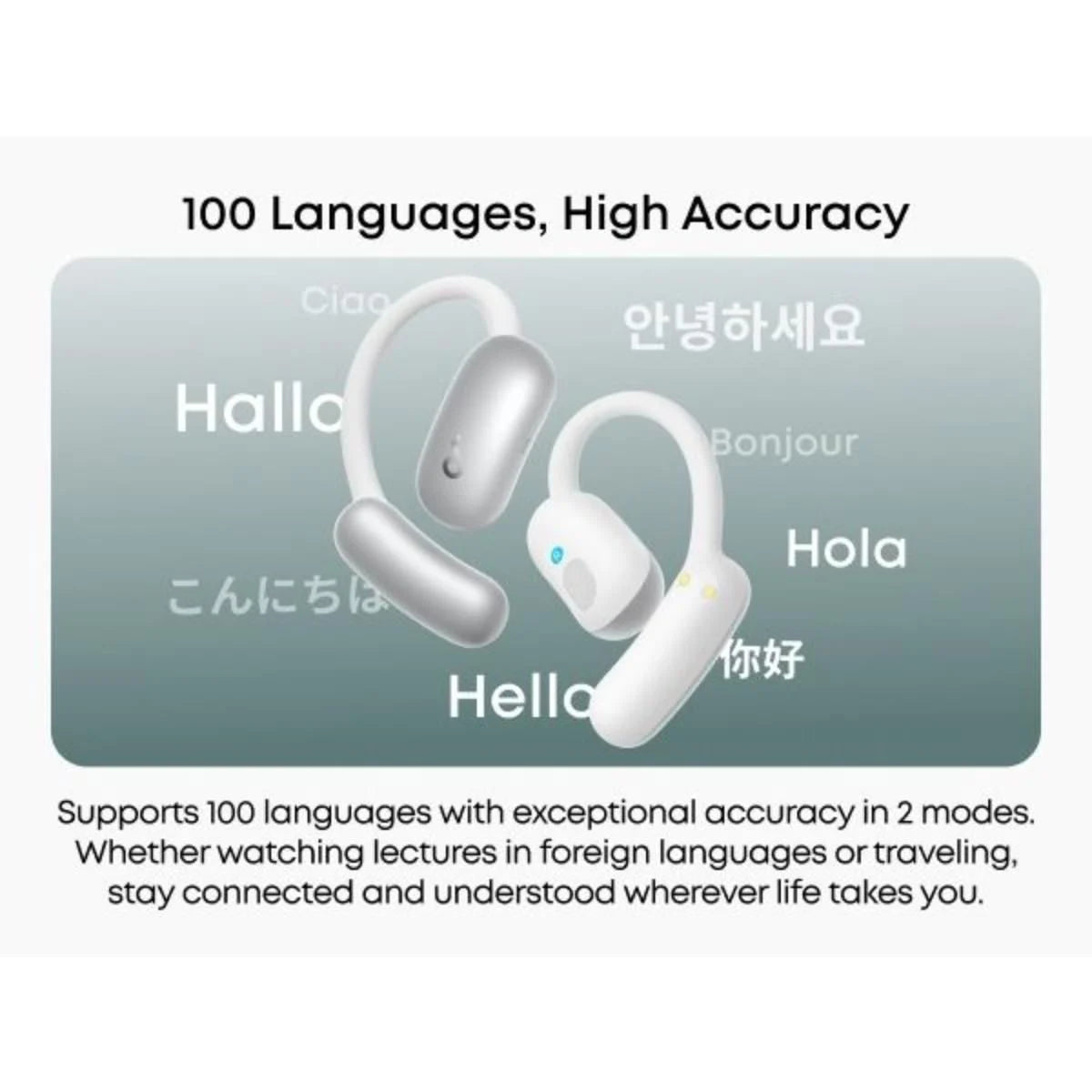 Soundcore AeroFit 2 AI Translation Earbuds – White