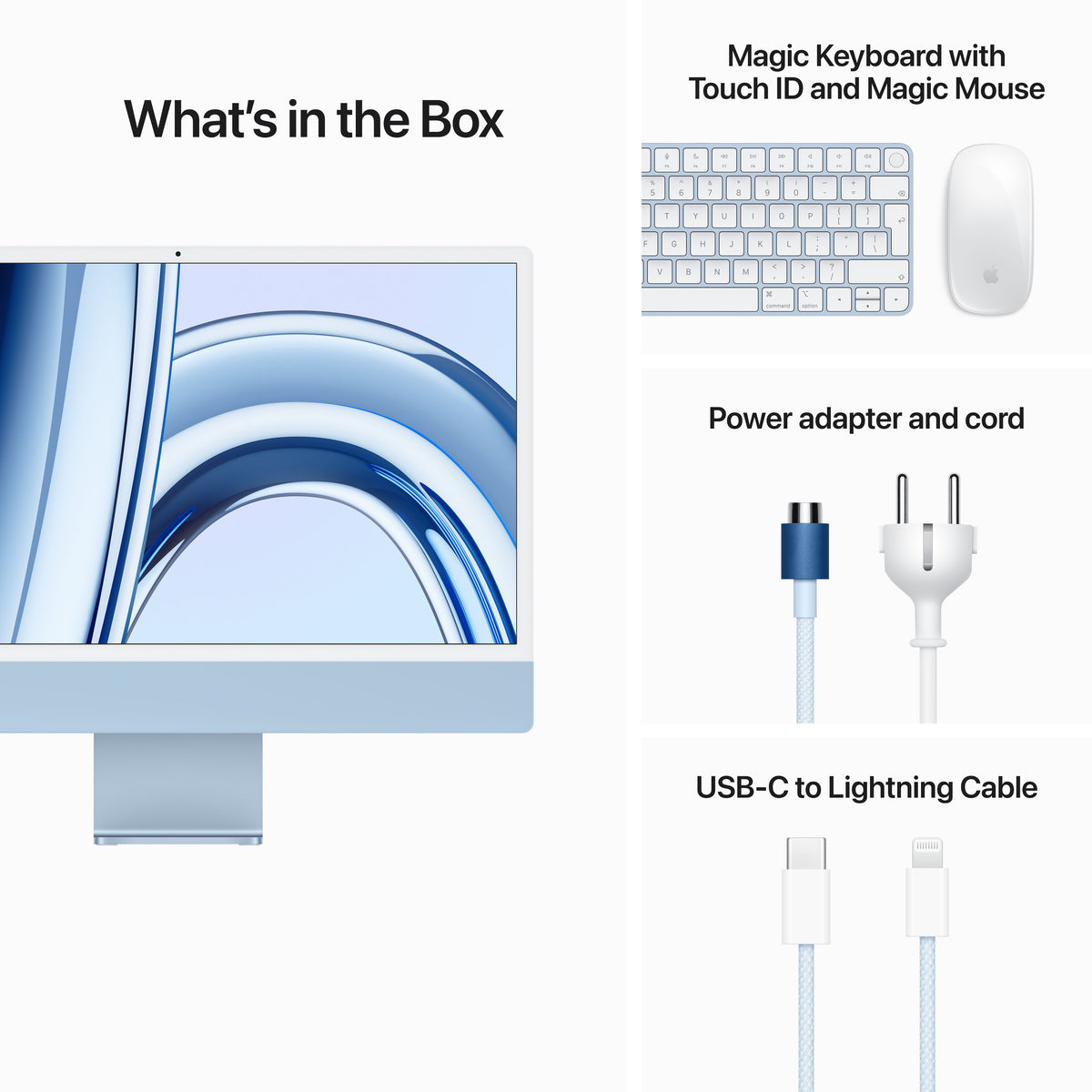 24&quot; iMac w/Retina 4.5K display: M3 chip 256GB-Blue