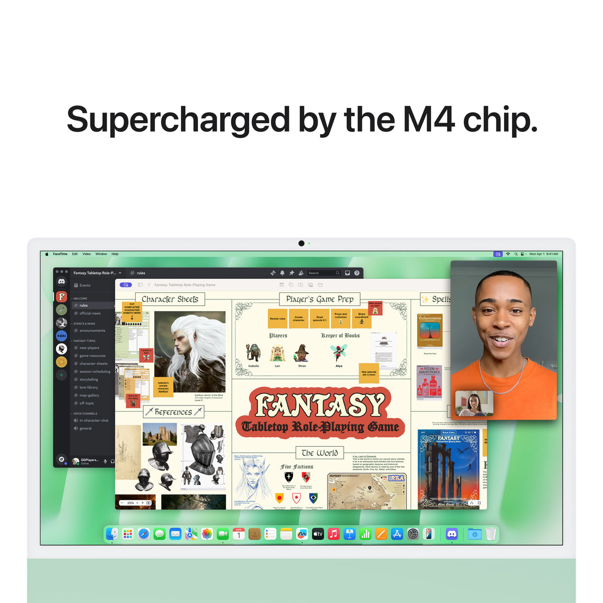 24-inch iMac with Retina 4.5K display: Apple M4 chip with 8‑core CPU and 8‑core GPU, 16GB, 256GB SSD - Green
