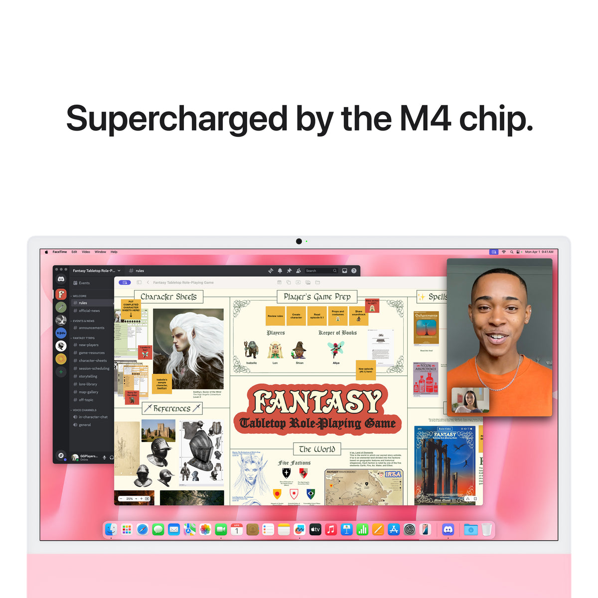 24-inch iMac with Retina 4.5K display: Apple M4 chip with 10‑core CPU and 10‑core GPU, 24GB, 512GB SSD - Pink