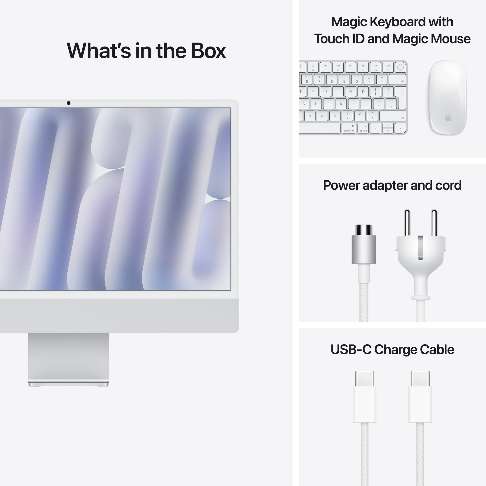 24-inch iMac with Retina 4.5K display: Apple M4 chip with 8‑core