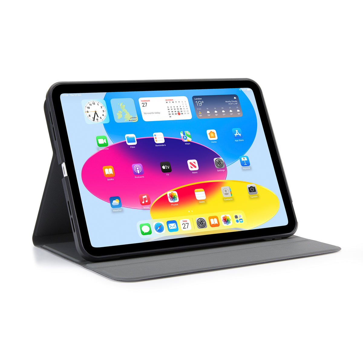 iPad 10th Gen Rotating Folio - Black