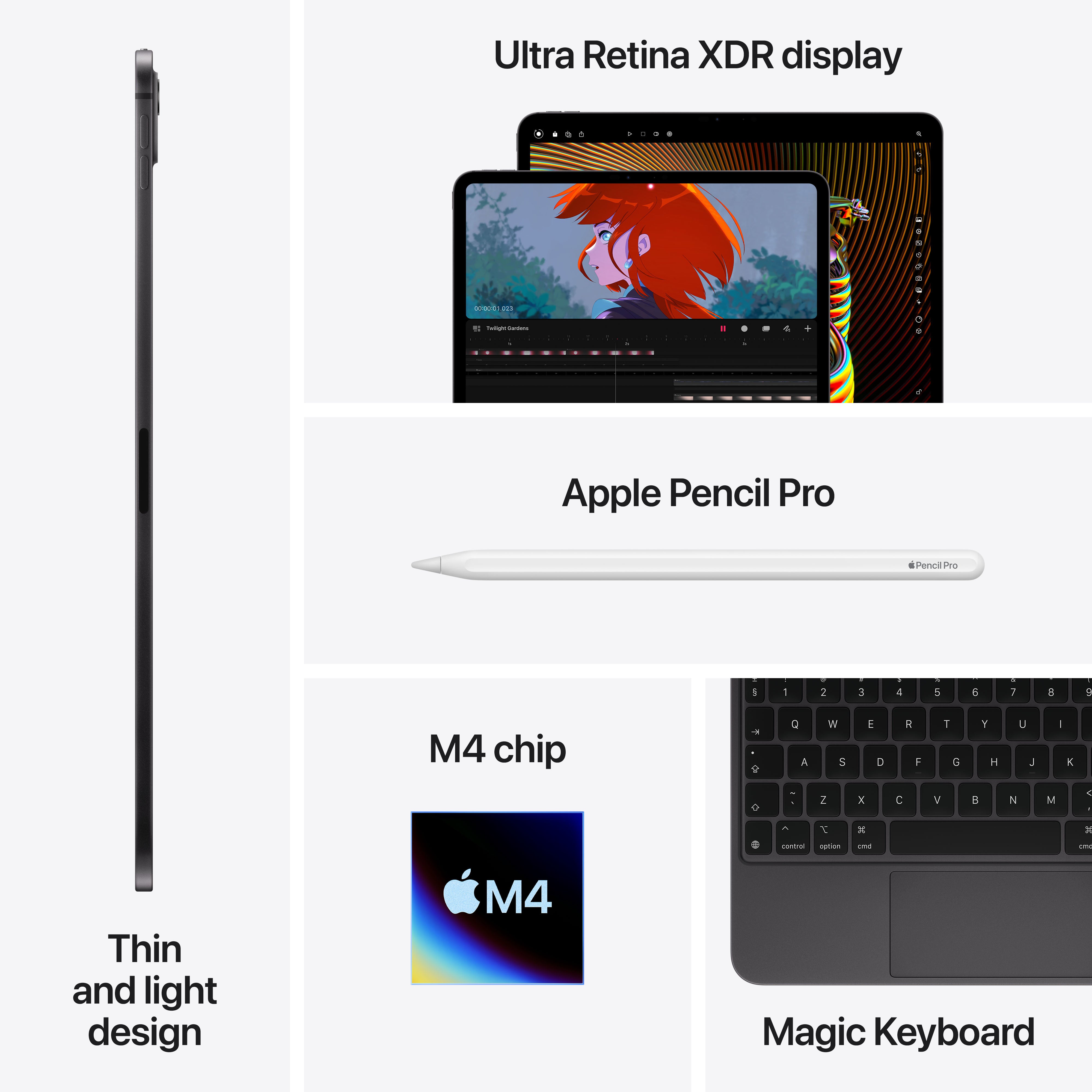 13-inch iPad Pro Wifi + Cellular 512GB Space Black - iStore Namibia