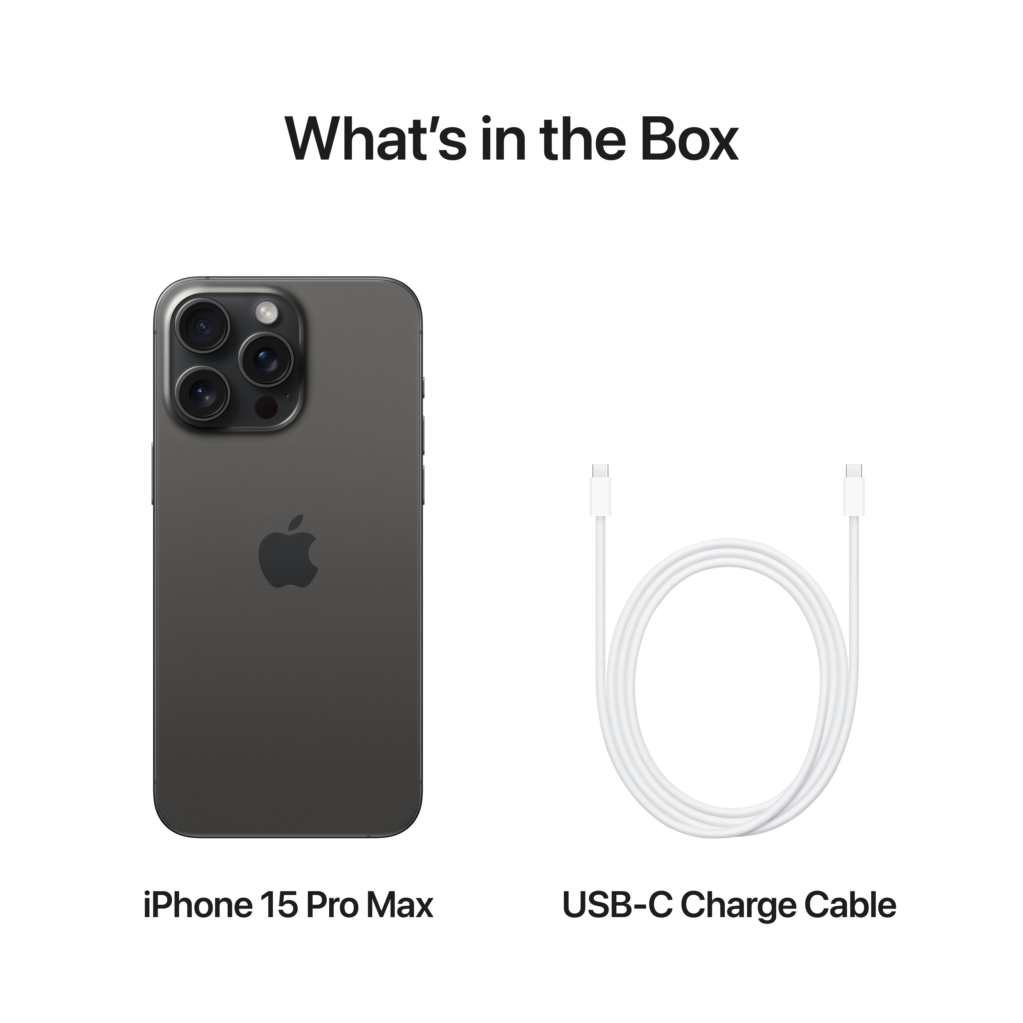 美品　iPhone 15 Pro Max 256GB Black iPhone 15 Pro Max 256GB Black Titanium - iStore Namibia