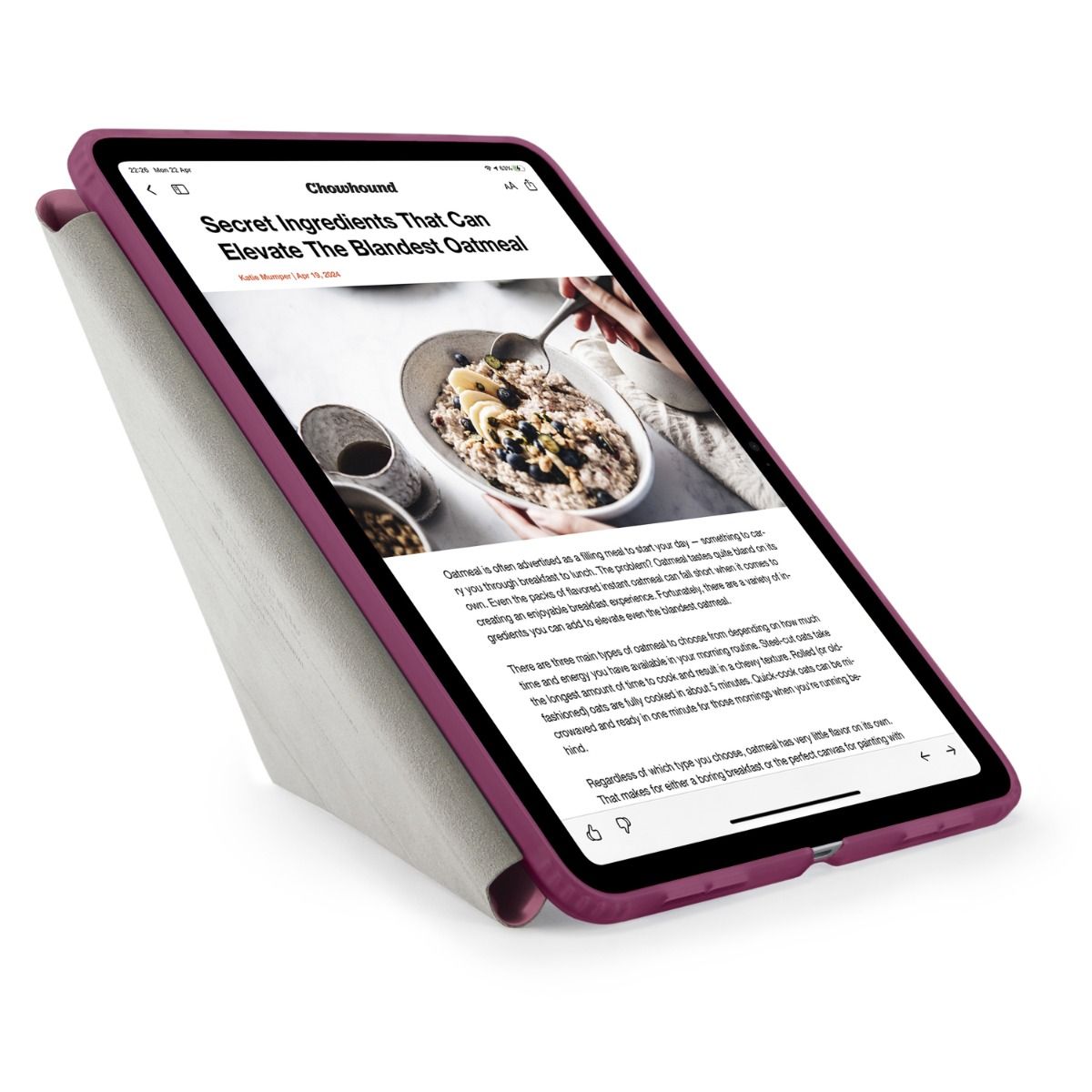 Pipetto Origami No1 Original Case for iPad (A16) / iPad (10th Gen) - Burgundy