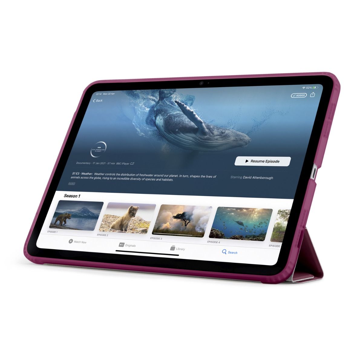 Pipetto Origami No1 Original Case for iPad (A16) / iPad (10th Gen) - Burgundy