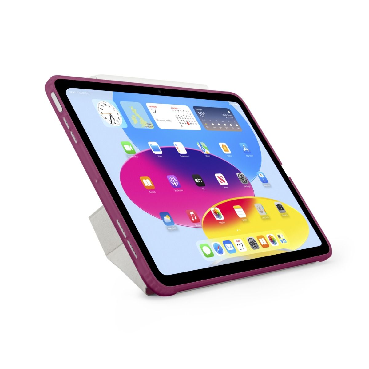 Pipetto Origami No1 Original Case for iPad (A16) / iPad (10th Gen) - Burgundy