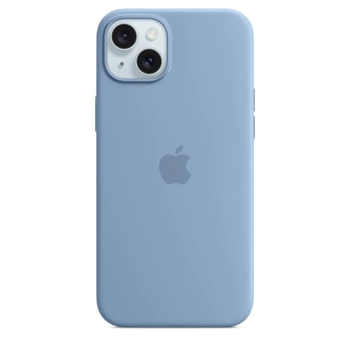 Apple iPhone 15 Plus Silicone Case with MagSafe - Winter Blue - iStore Namibia