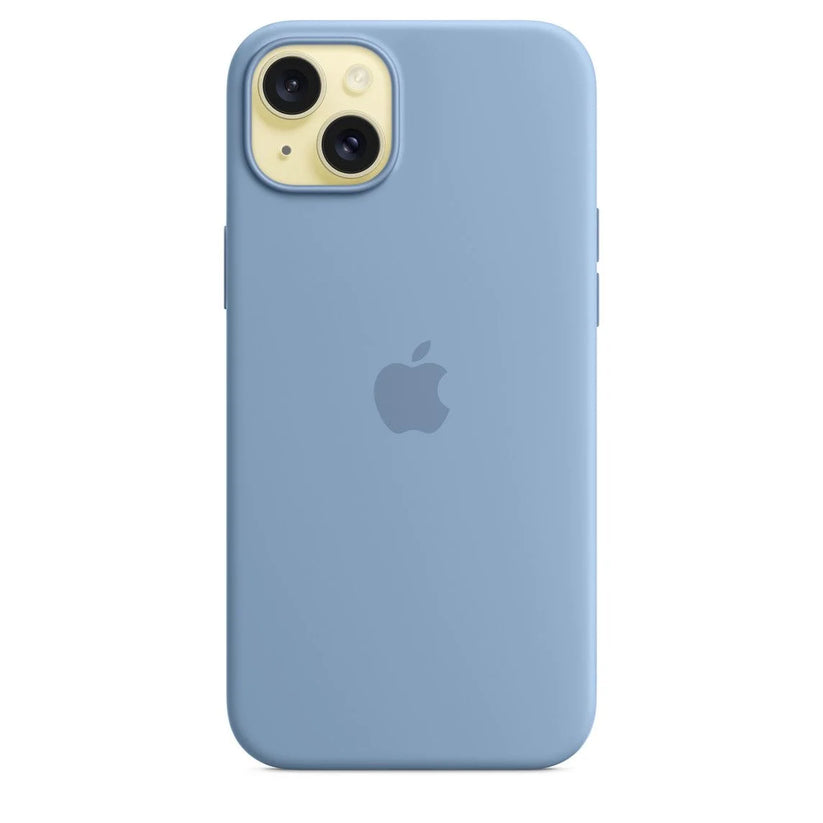 Apple iPhone 15 Plus Silicone Case with MagSafe - Winter Blue - iStore Namibia