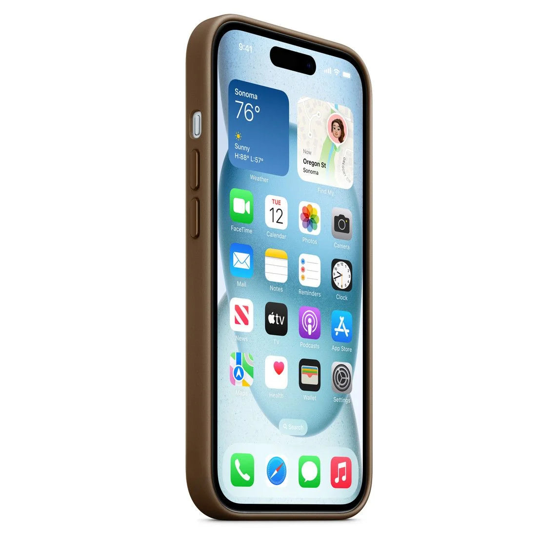 Apple iPhone 15 FineWoven Case with MagSafe - Taupe - iStore Namibia