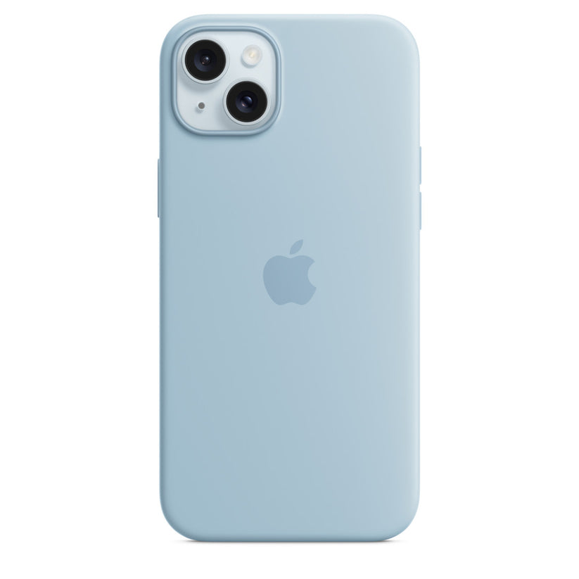 Apple iPhone 15 Plus Silicone Case with MagSafe - Light Blue - iStore Namibia