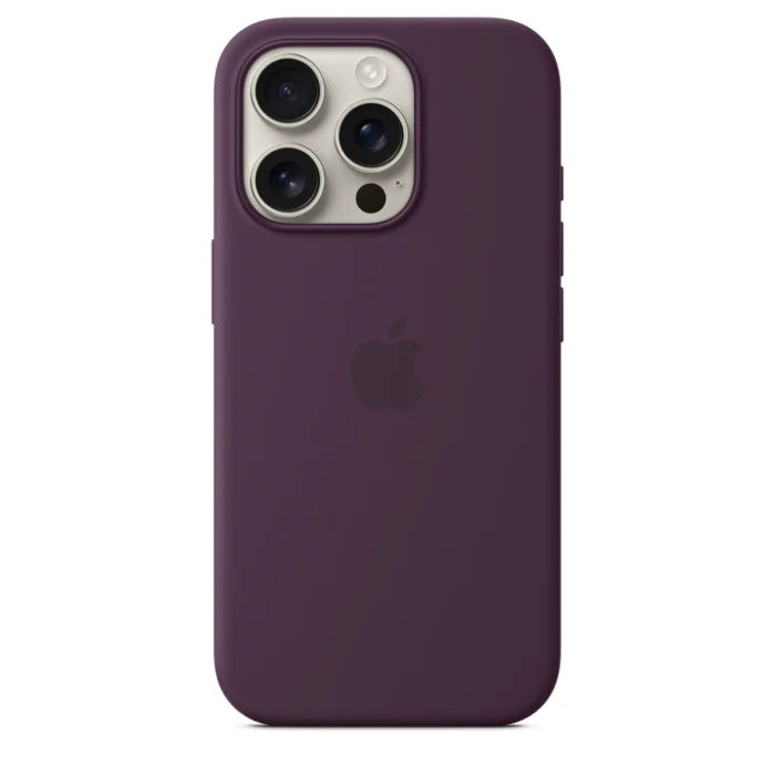 Apple iPhone 16 Pro Silicone MagSafe Case - Plum