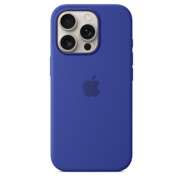 Apple iPhone 16 Pro Silicone MagSafe Case - Ultramarine - iStore Namibia