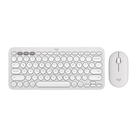 Logitech Pebble 2 Keyboard & Mouse Combo - Tonal White