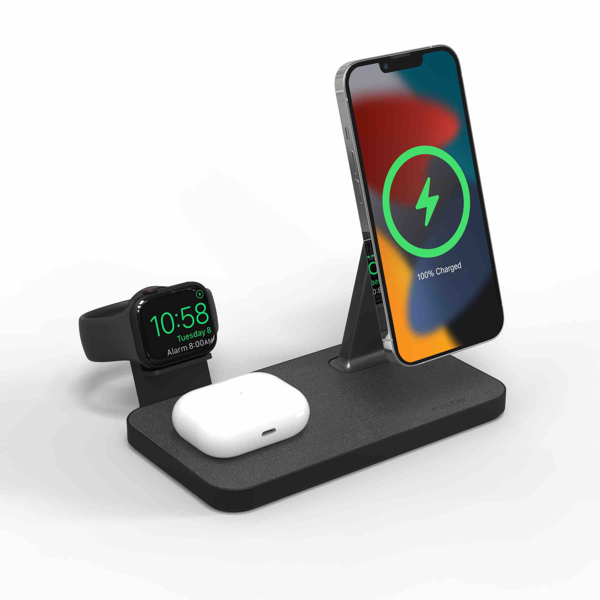 Mophie Snap+ 3-in-1 Charging Stand Black