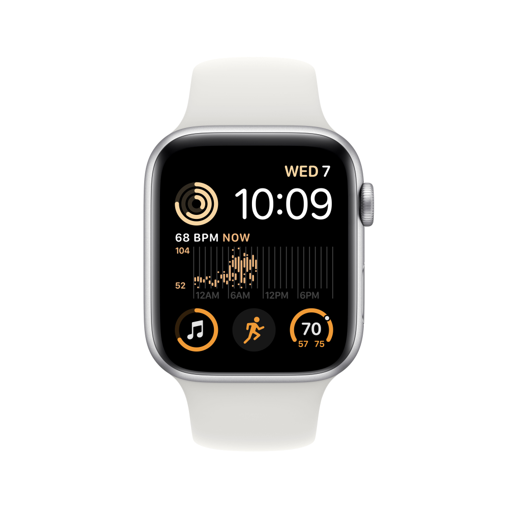 Apple watch series 3 top silver aluminum white sport band