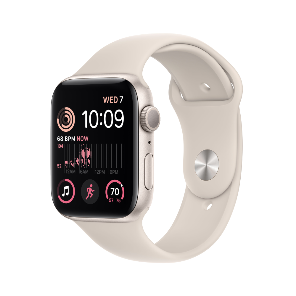 Apple Watch SE 40mm GPS Starlight Aluminium Case with Starlight Sport Band - iStore Namibia