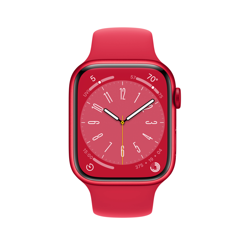 Apple Watch Series 8 GPS 41mm (PRODUCT)RED Aluminium Case with (PRODUCT)RED Sport Band - Regular - iStore Namibia