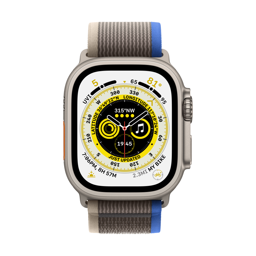 Apple Watch Ultra GPS Cellular 49mm Titanium Case Blue/Grey