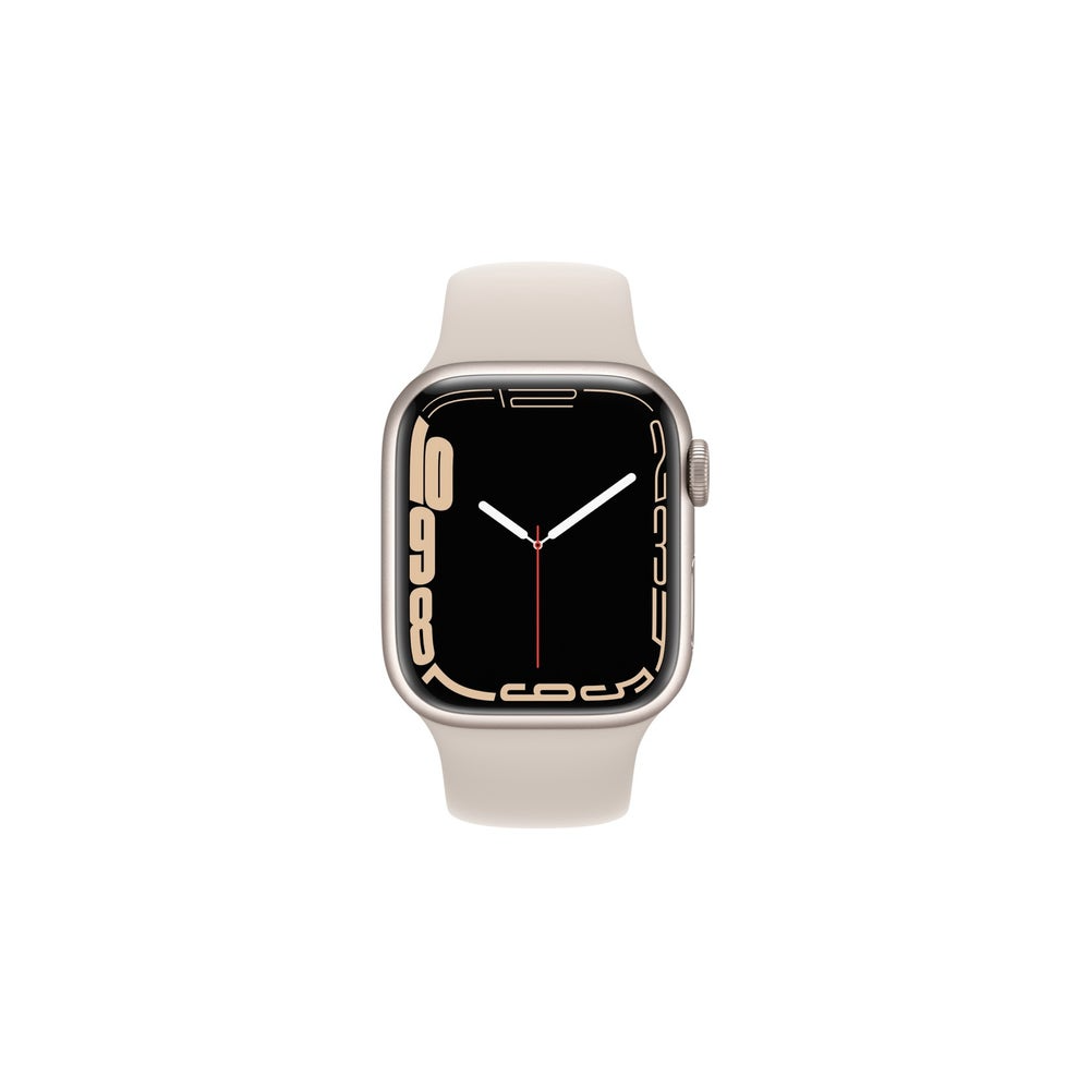 Apple Watch Series 7 GPS 45mm Starlight Aluminium Case with Apple Watch Series 7 GPS 45mm Starlight Aluminium Case with