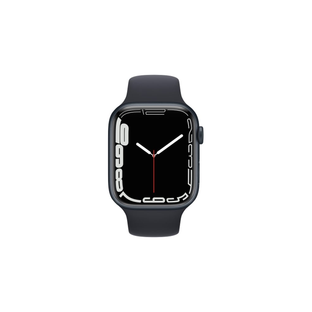 Apple Watch Series 7 GPS 45mm Midnight Aluminium Case with Midnight Sport Band - Regular