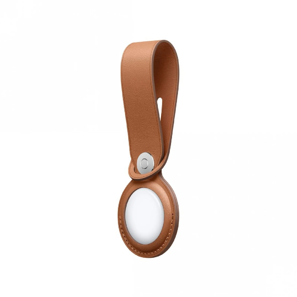 AirTag Leather Loop - Saddle Brown - iStore Namibia