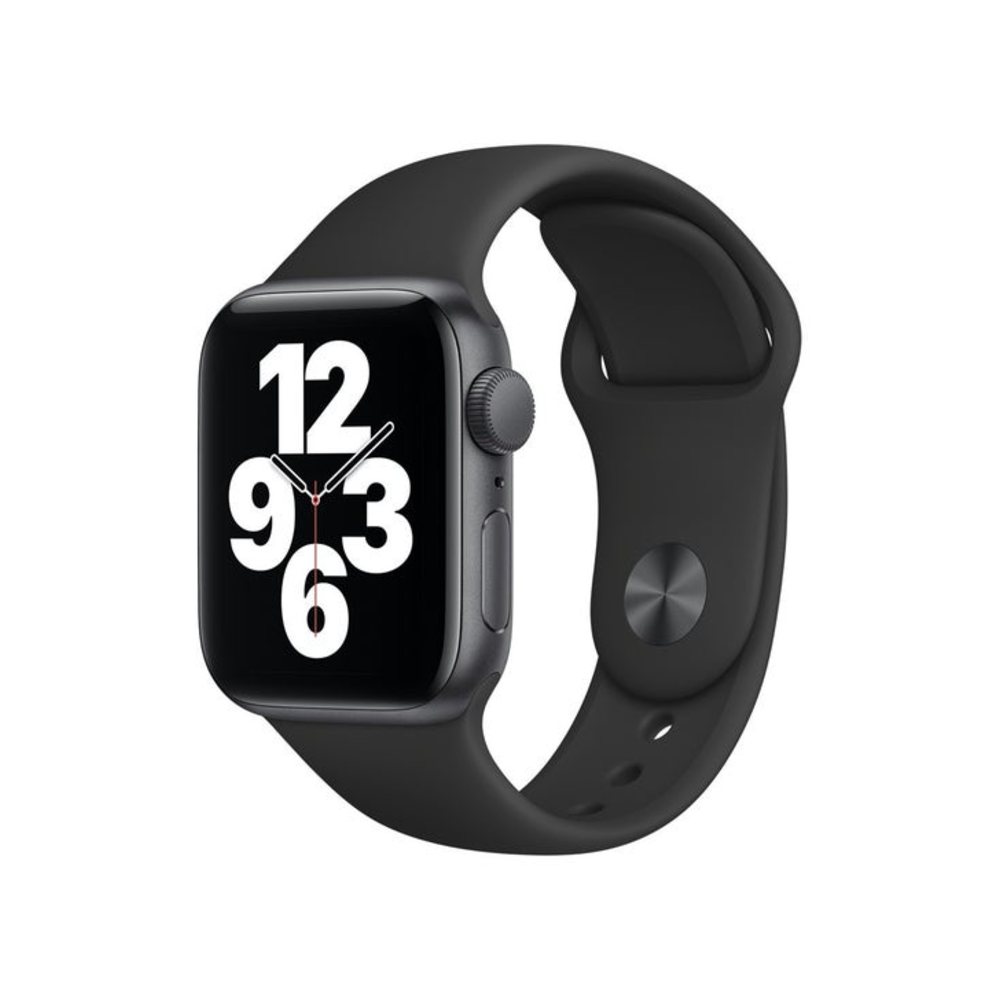 Apple Watch SE GPS 40mm Space Grey Aluminium Case with Black Sport Band - Regular - iStore Namibia