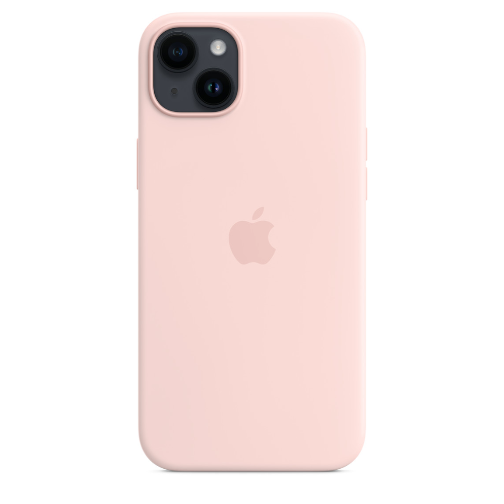 iPhone 14 Plus Silicone Case with Magsafe - Chalk Pink