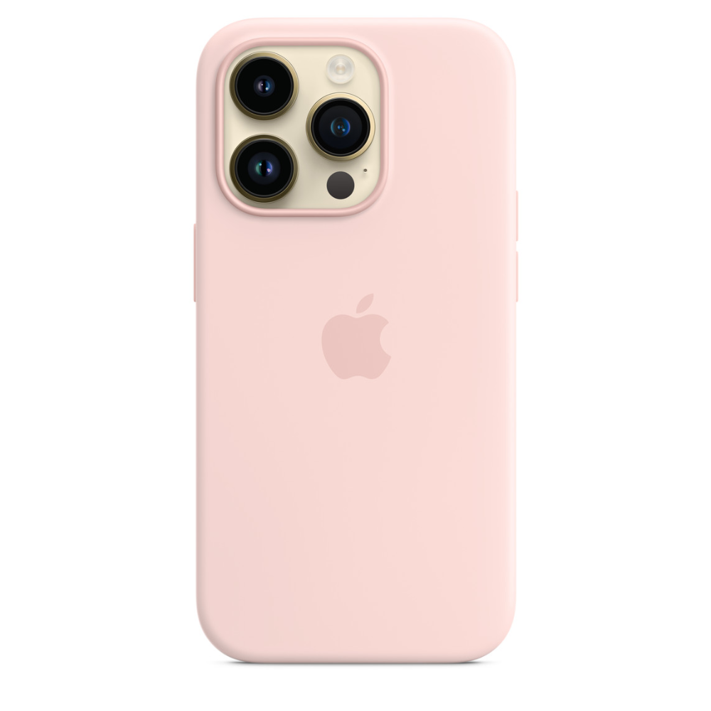 iPhone 14 Pro Silicone Case with Magsafe - Chalk Pink